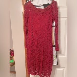 Maurice’s maroon lace dress